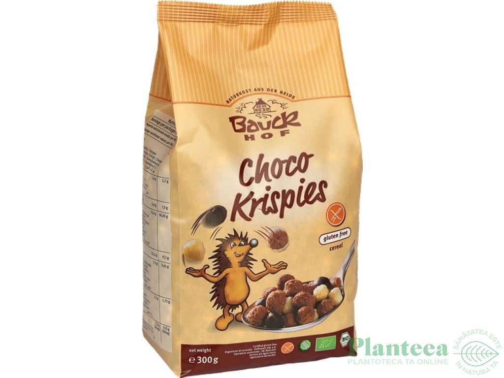 Bile crocante cereale ciocolata fara gluten eco 300g - BAUCK HOF