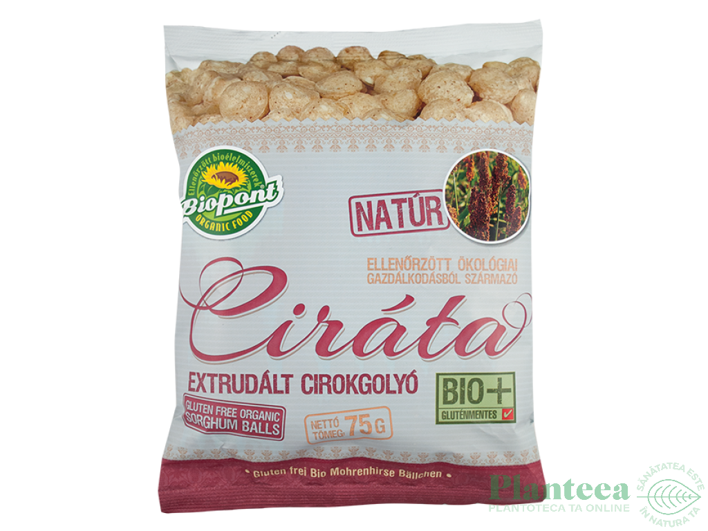 Crochete sorg expandat cu arahide eco 75g - BIOPONT