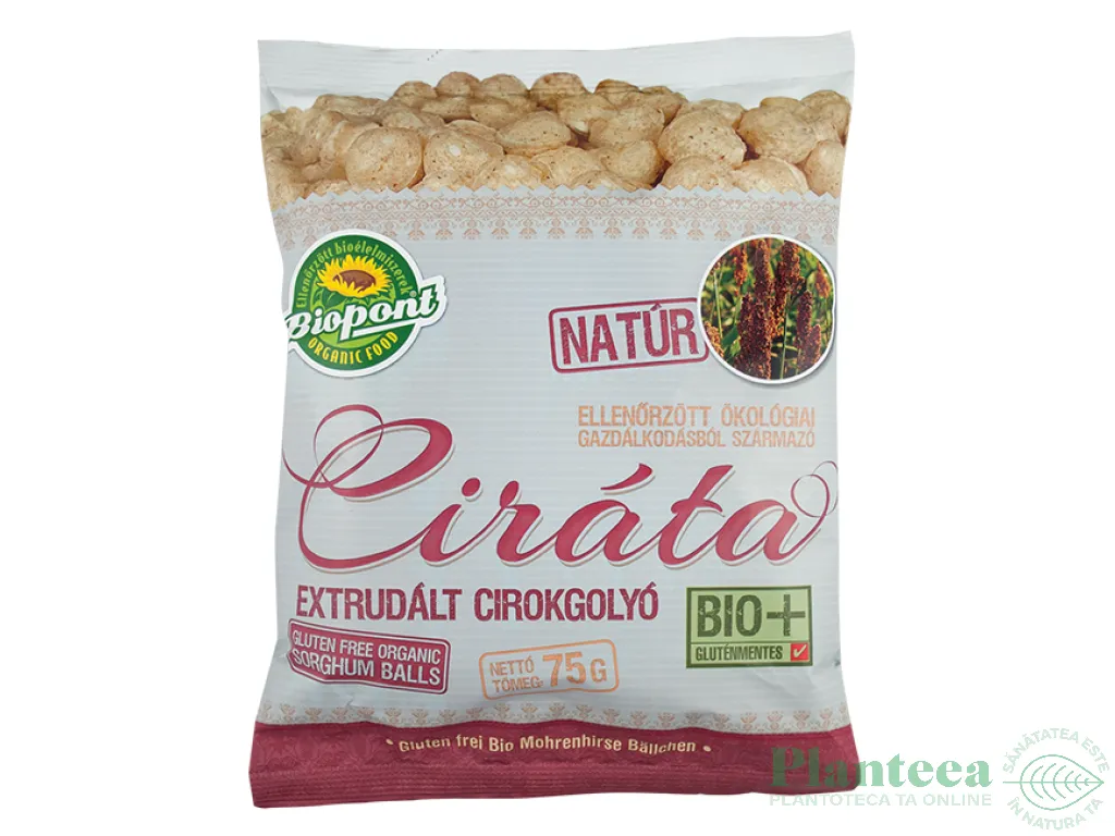 Crochete sorg expandat cu arahide eco 75g - BIOPONT