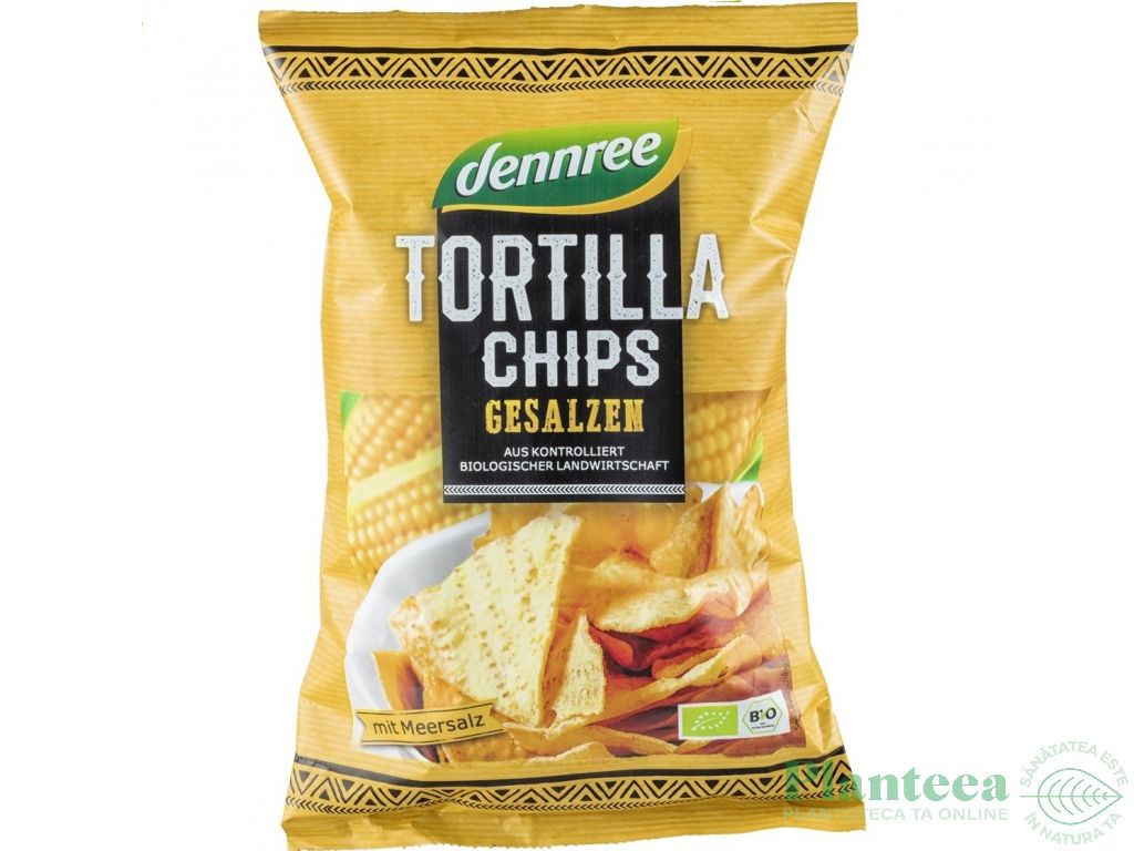 Chips tortilla sare eco 125g - DENNREE