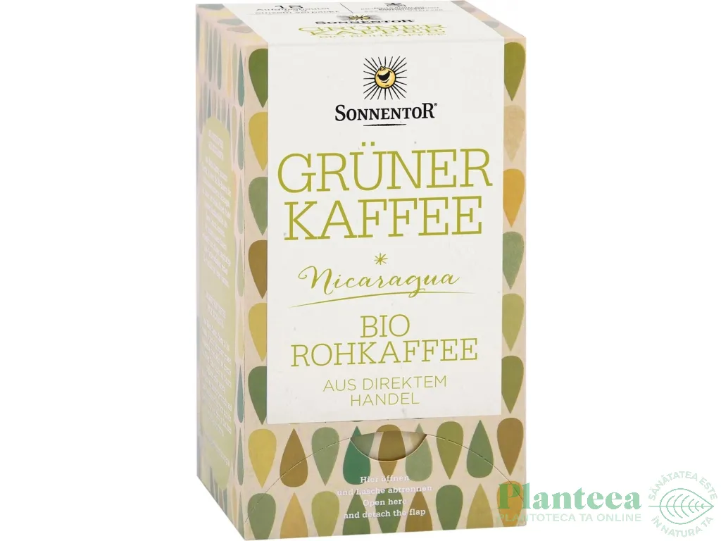 Cafea verde macinata eco 18plx3g - SONNENTOR