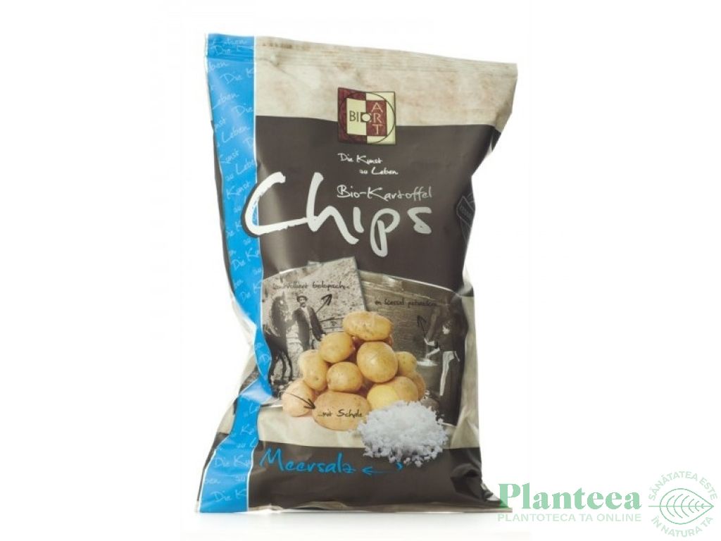 Chipsuri cartofi sare mare eco 40g - BIOART