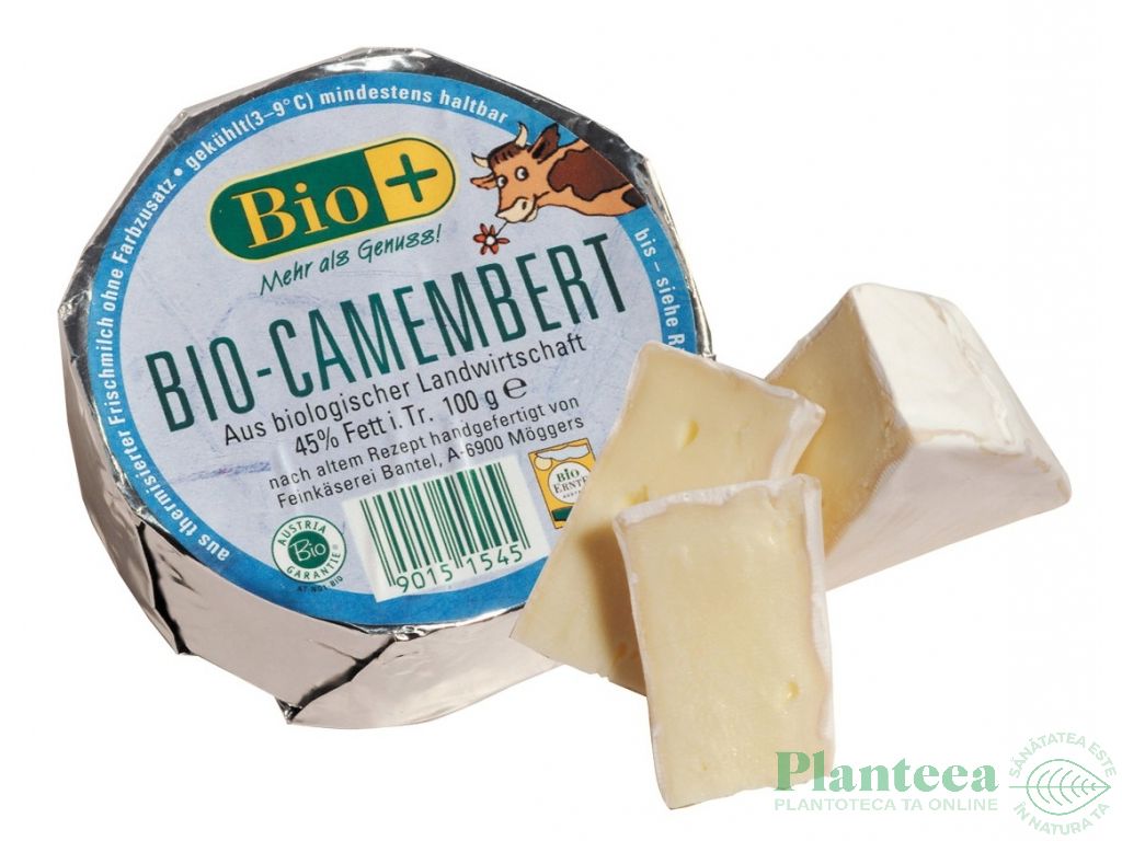 Cascaval Camembert vaca 45%gr 100g - BIOPLUS