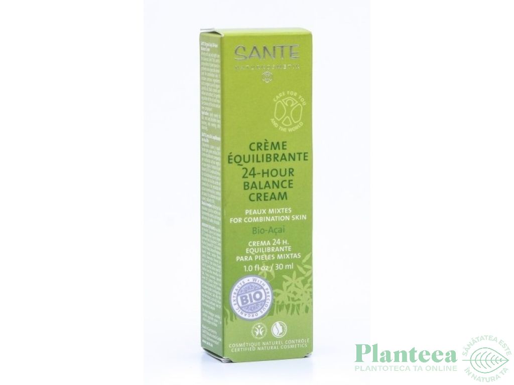 Crema echilibru acai 24 ore 30ml - SANTE