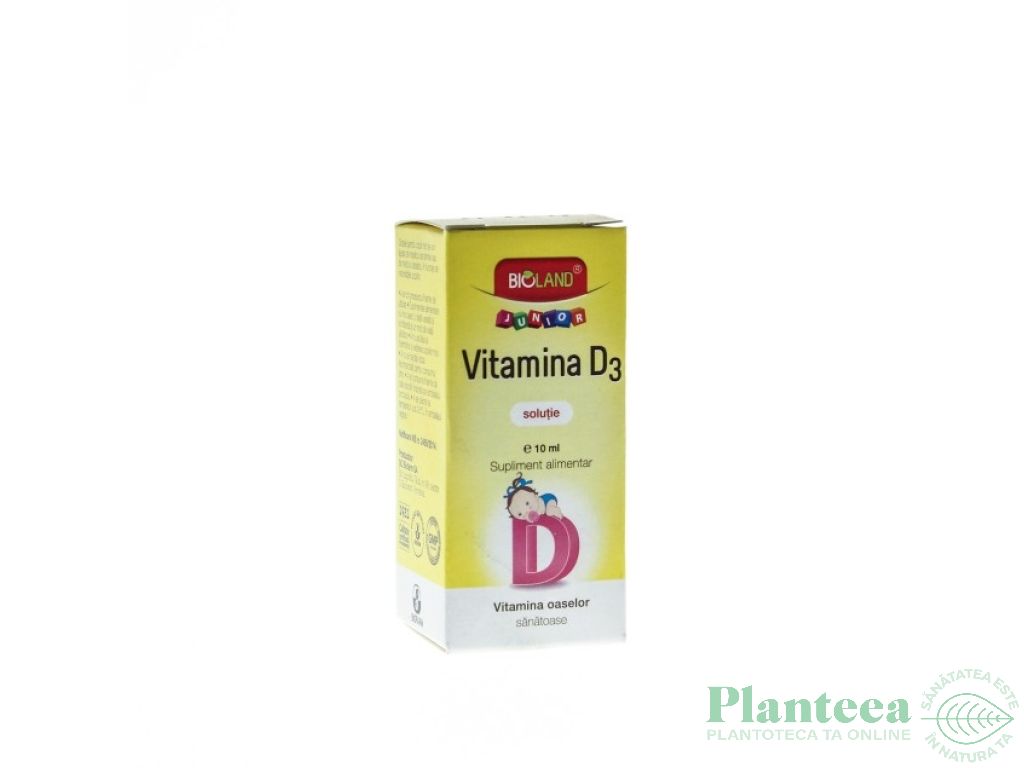 Vitamina D3 solutie junior 10ml - BIOLAND