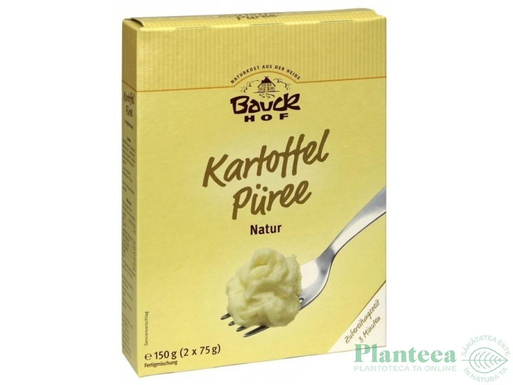 Premix piure cartofi natur fara gluten 2x75g - BAUCK HOF