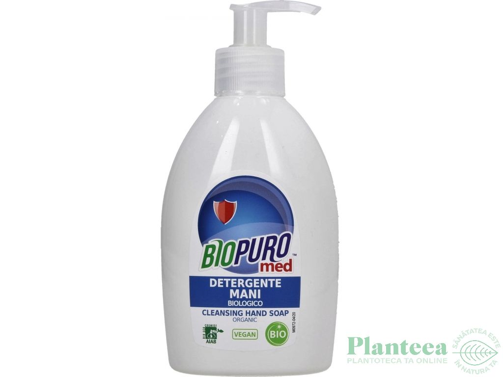 Sapun lichid maini igienizant bio 250ml - BIOPURO