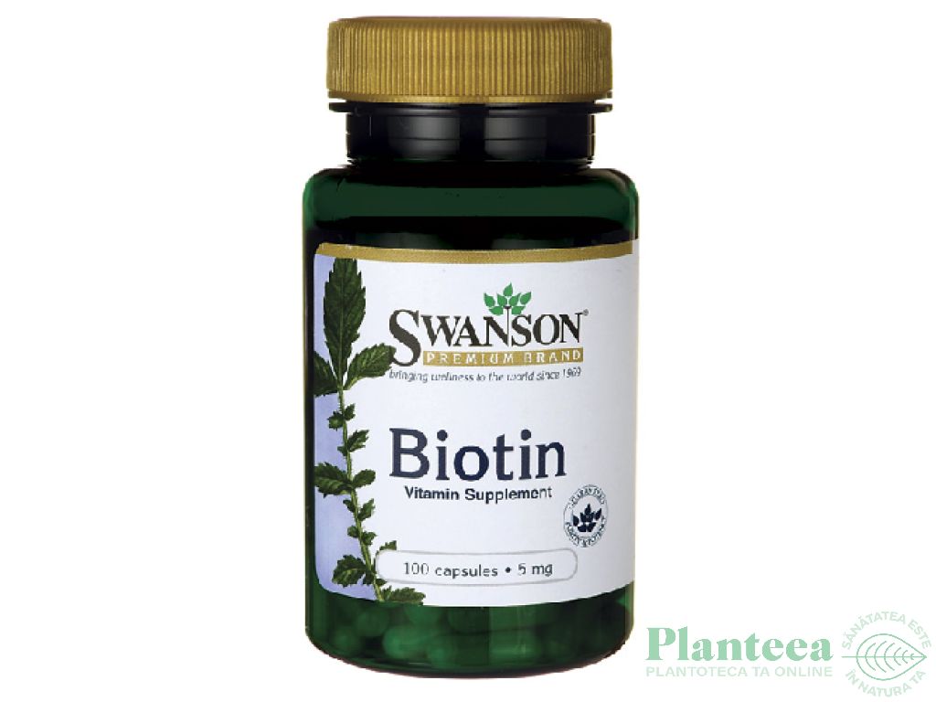 Vitamina B7 [biotina] 5mg 100cps - SWANSON