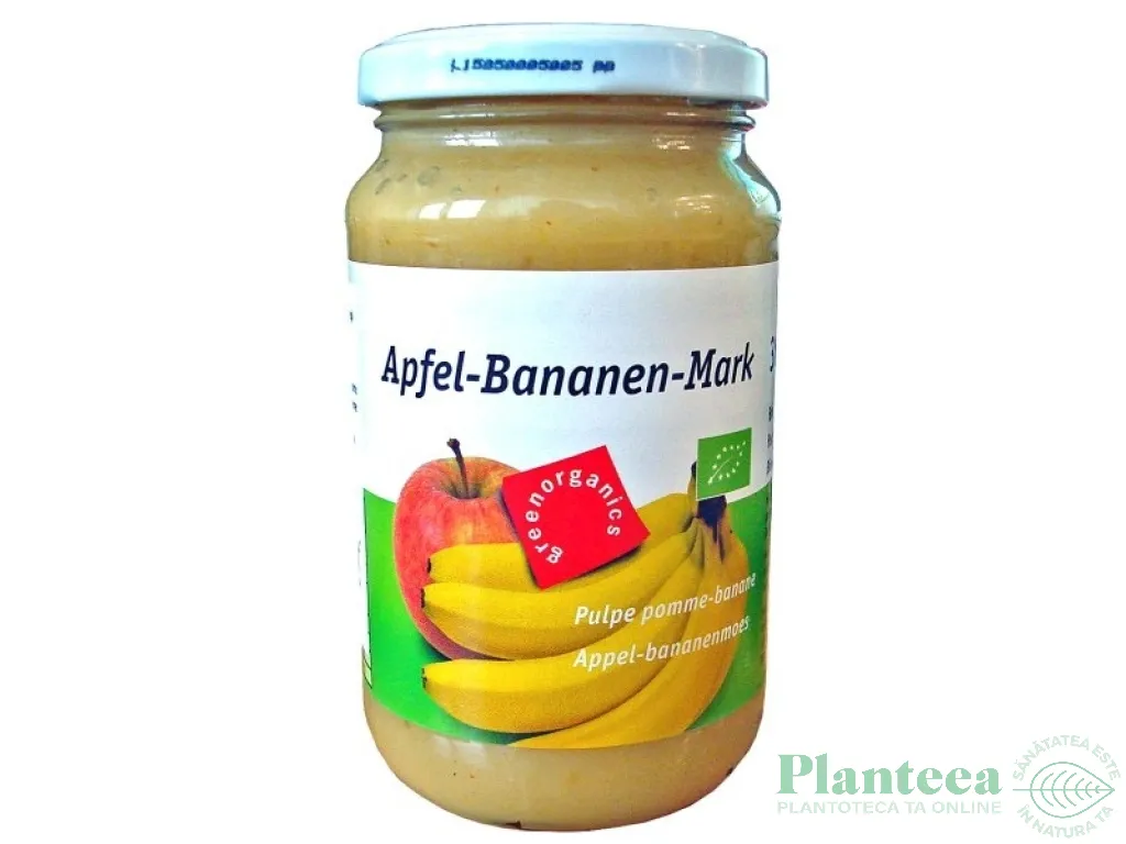 Piure pulpa mere banane eco 360g - GREEN ORGANICS