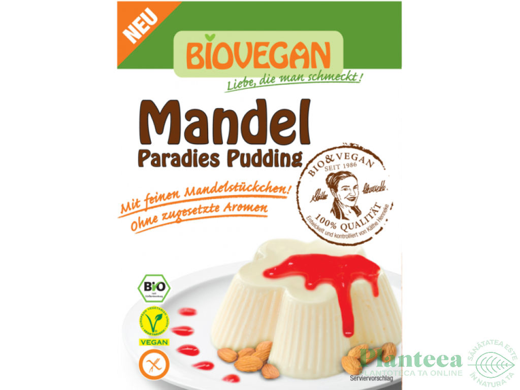 Praf budinca migdale fara gluten eco 43g - BIOVEGAN