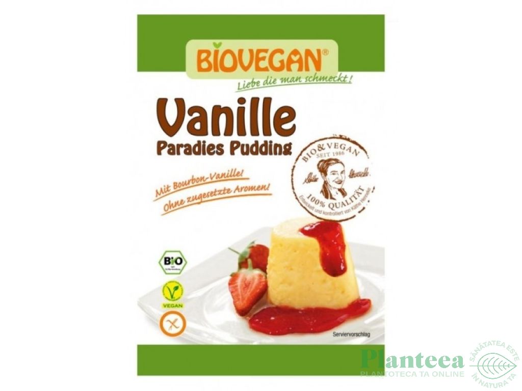 Praf budinca vanilie fara gluten eco 31g - BIOVEGAN