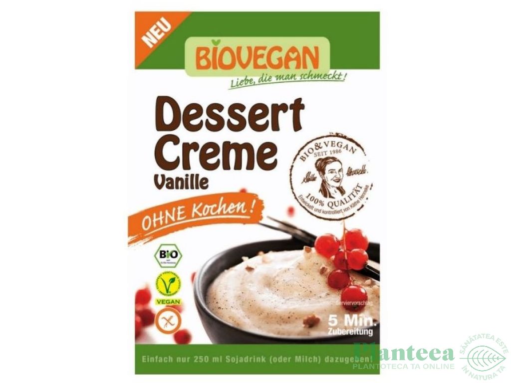 Praf desert cremos vanilie fara fierbere eco 52g - BIOVEGAN