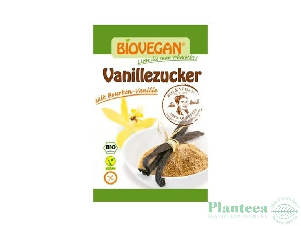 Zahar brut vanilat plicuri eco 4x8g - BIOVEGAN