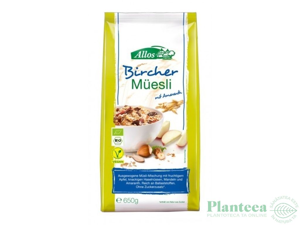 Musli amarant bircher 650g - ALLOS