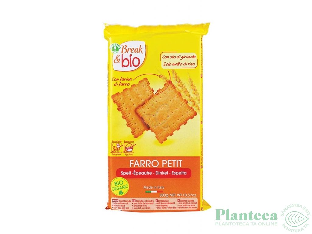 Biscuiti petit spelta fara zahar fara lapte eco 300g - PROBIOS