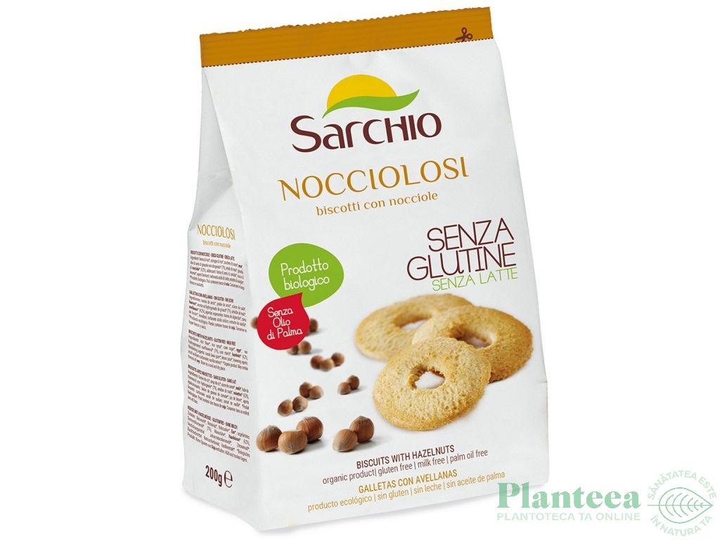 Biscuiti alune padure fara gluten eco 200g - SARCHIO