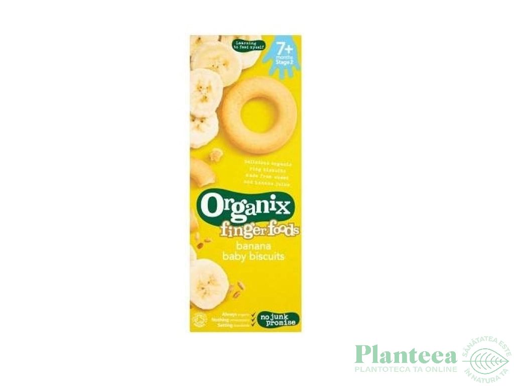 Biscuiti banane bebe +7luni 54g - ORGANIX