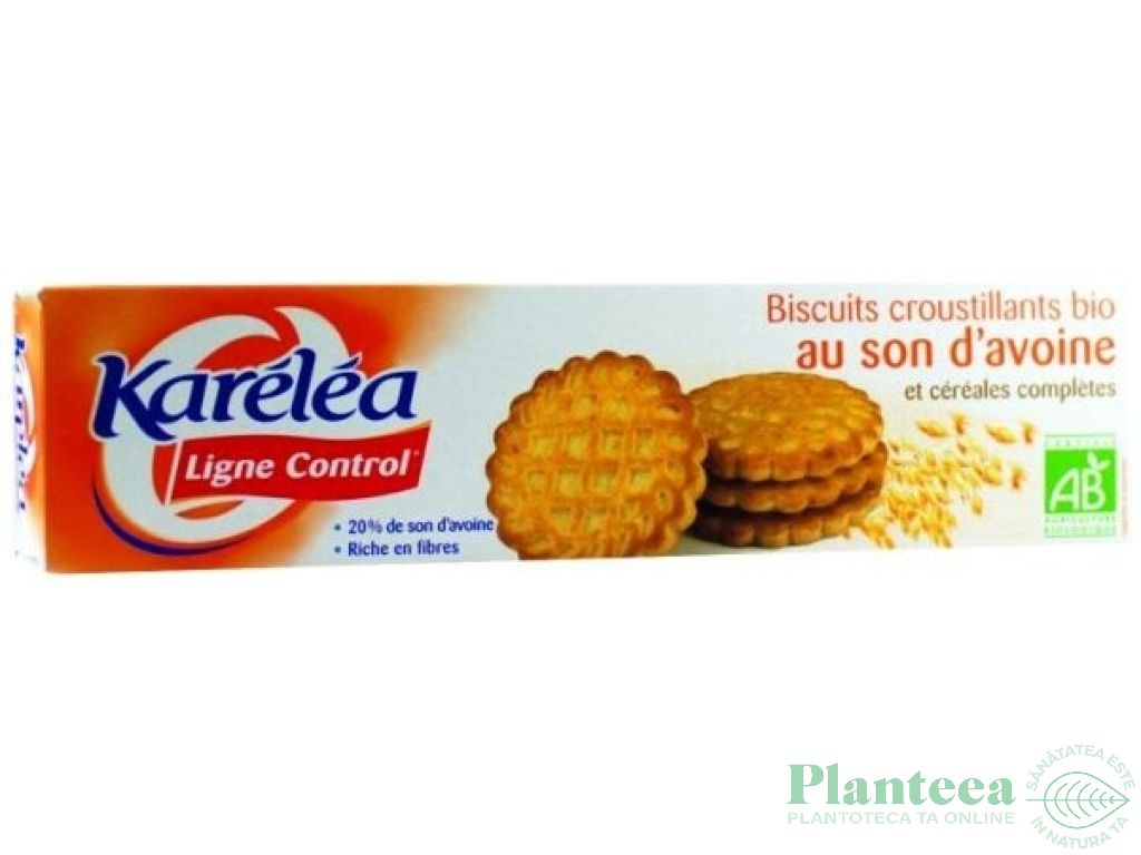 Biscuiti grau integral tarate ovaz eco 132g - KARELEA