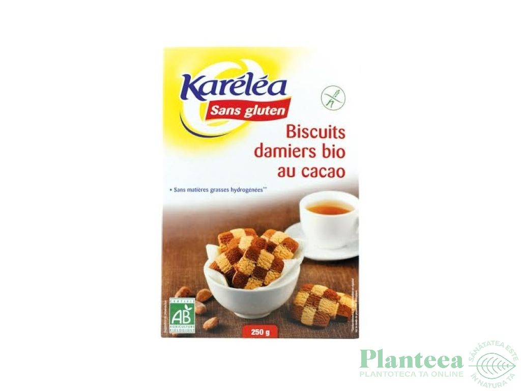 Biscuiti damiers cacao eco 250g - KARELEA