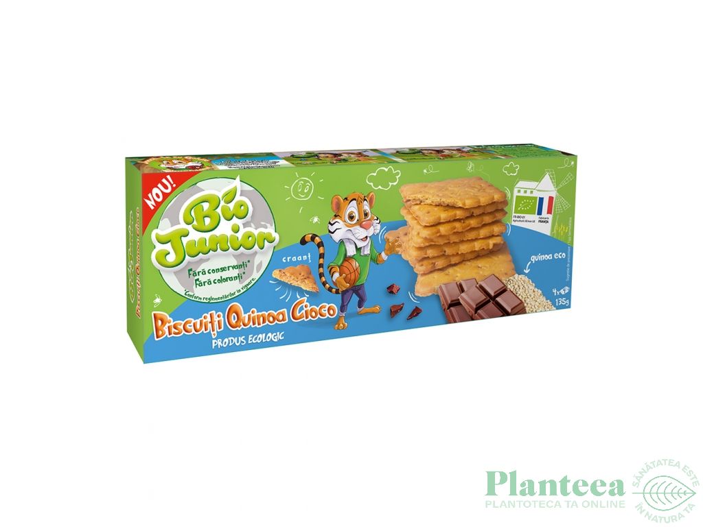 Biscuiti guinoa ciocolata Bio Junior 135g - CEREAL BIO