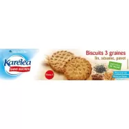 Biscuiti 3cereale seminte 132g - KARELEA