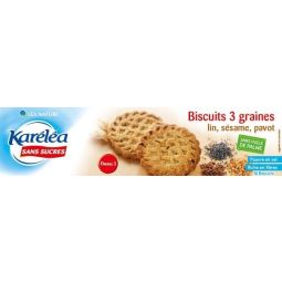 Biscuiti 3cereale seminte 132g - KARELEA