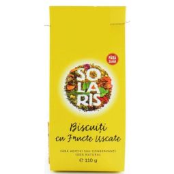 Biscuiti integrali fructe uscate fara zahar 110g - SOLARIS