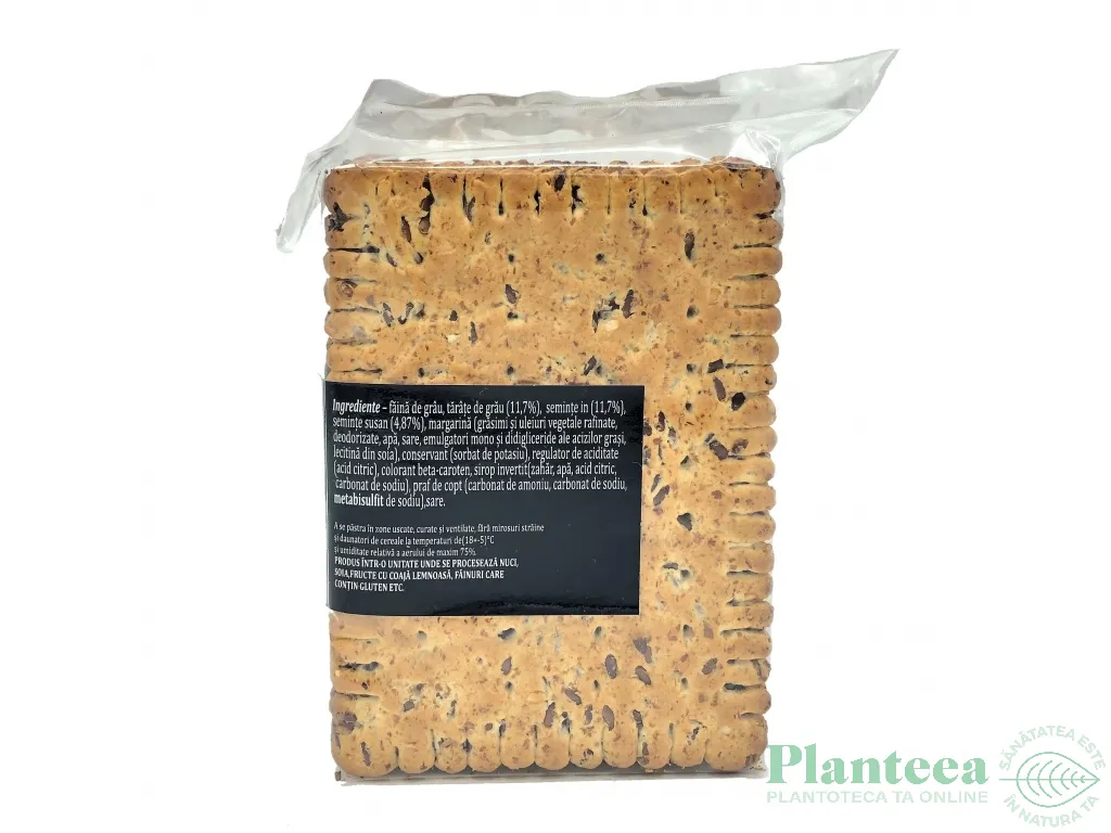 Biscuiti tarate seminte 60g - GREEN SENSE