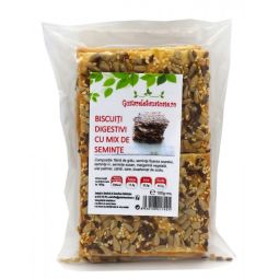 Biscuiti digestivi mix seminte 100g - GREEN SENSE