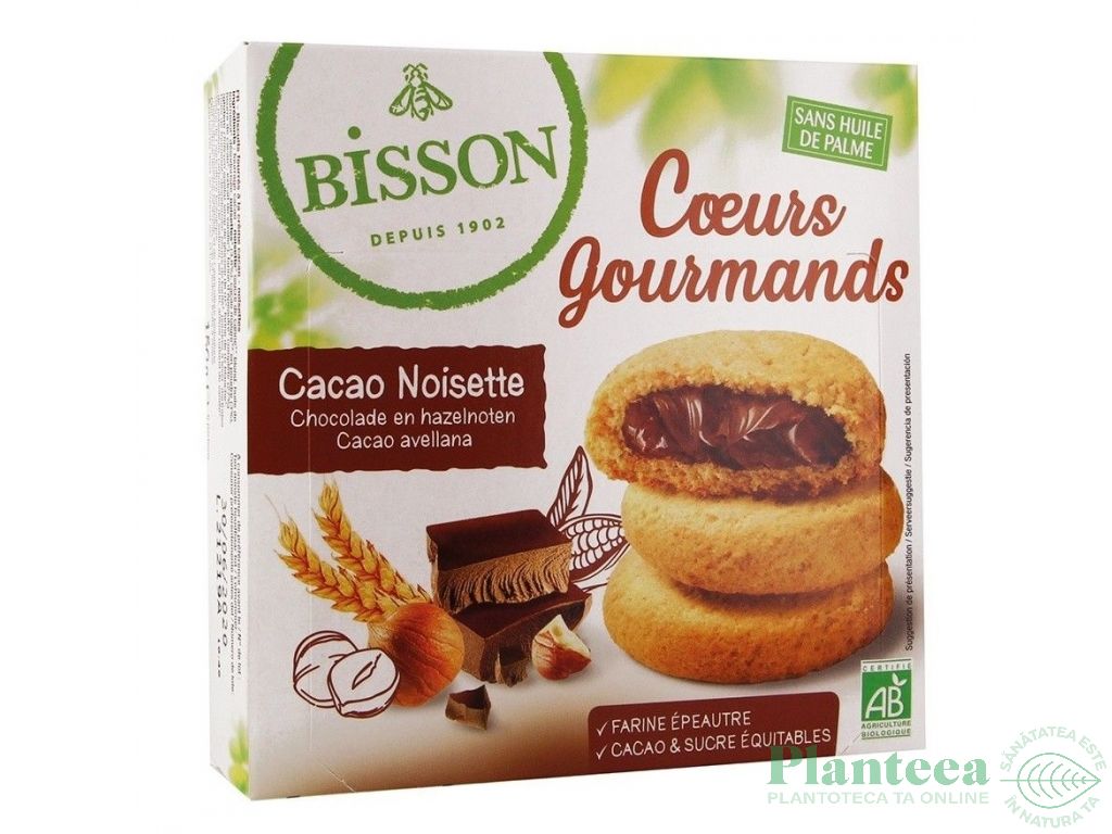 Biscuiti gourmet spelta cacao alune eco 180g - BISSON