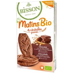 Biscuiti mic dejun 4cereale ciocolata eco 200g - BISSON