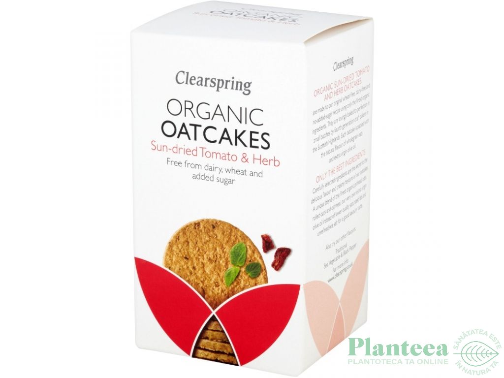 Crackers ovaz integral rosii uscate ierburi eco 200g - CLEARSPRING