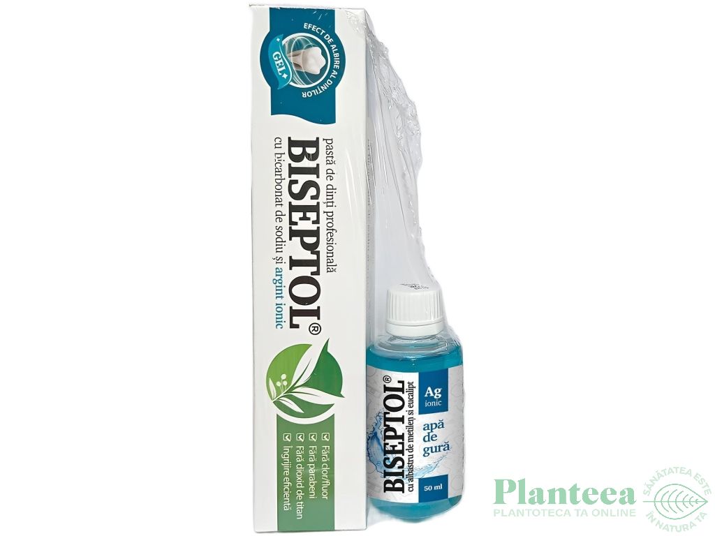 Pasta dinti profesionala BiSeptol bicarbonat sodiu argint ionic 75ml - DACIA PLANT