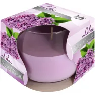 Lumanare parfumata pahar 24h liliac 130g - AURA
