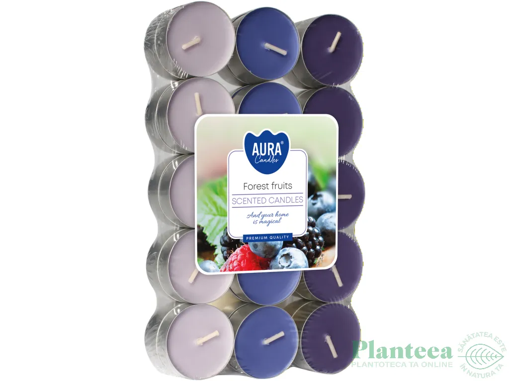 Lumanari pastila parfumate 4h fructe padure 30b - AURA