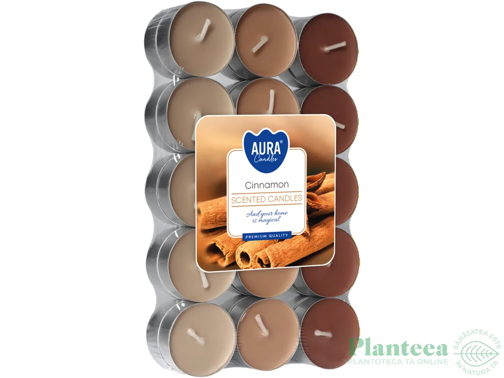 Lumanari pastila parfumate 4h scortisoara 30b - AURA