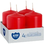Lumanari ornamentale stalp 7h rosu 4b - AURA
