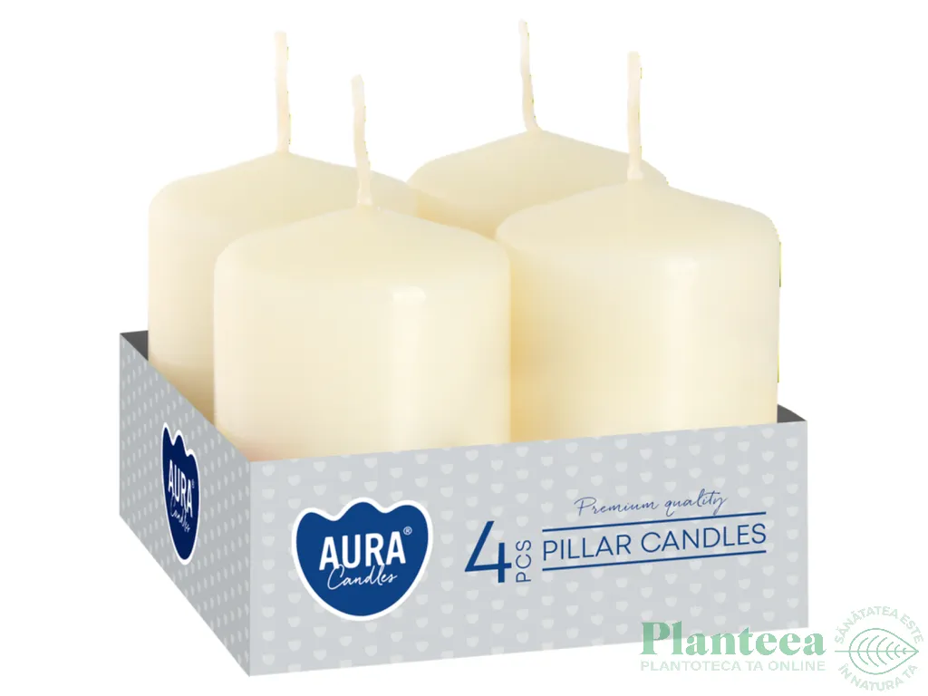 Lumanari ornamentale stalp 7h crem 4b - AURA