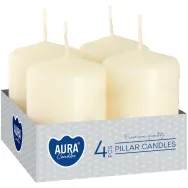 Lumanari ornamentale stalp 7h crem 4b - AURA