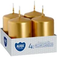 Lumanari ornamentale stalp 7h auriu 4b - AURA