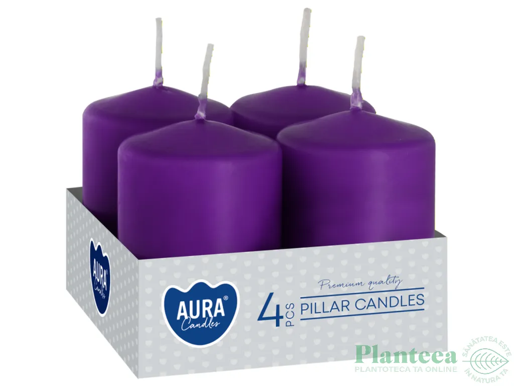 Lumanari ornamentale stalp 7h violet 4b - AURA