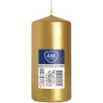 Lumanare ornamentala stalp 20h auriu 140g - BISPOL