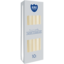 Lumanari ornamentale conice 7h crem ivoire 10b - AURA