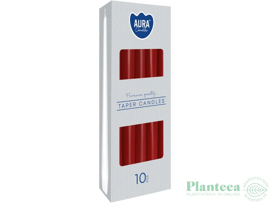 Lumanari ornamentale conice 7h burgund 10b - AURA
