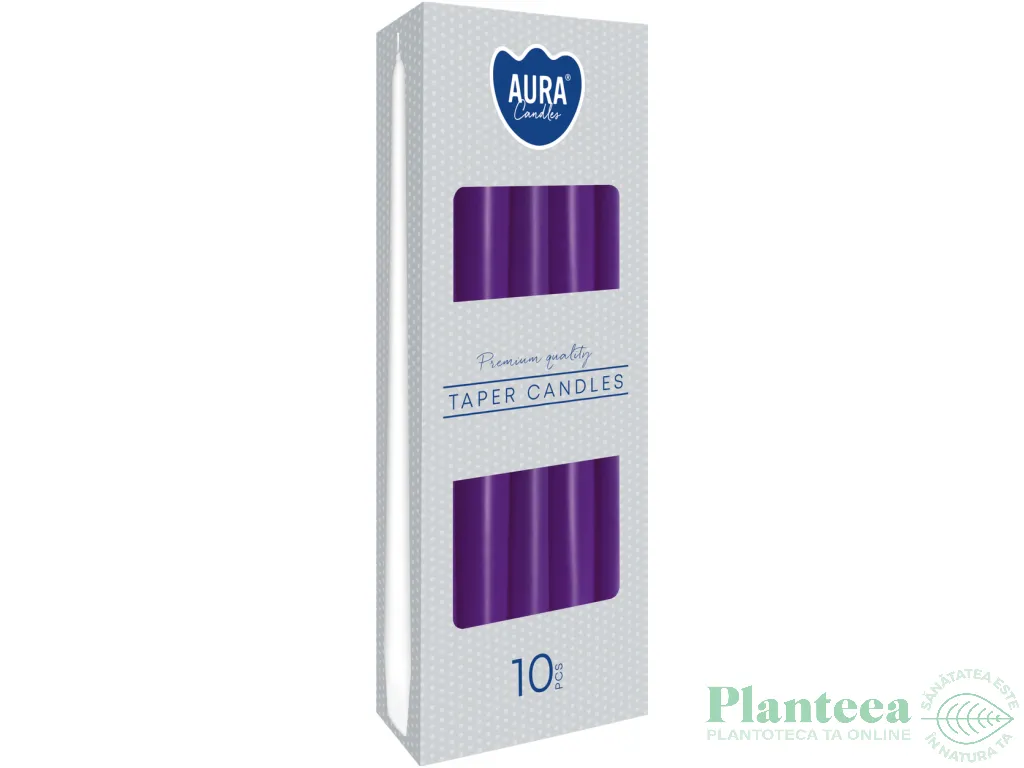 Lumanari ornamentale conice 7h violet 10b - AURA