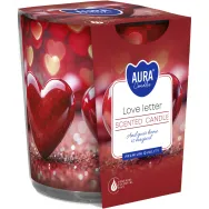 Lumanare parfumata pahar imprimat 22h love letter 100g - AURA