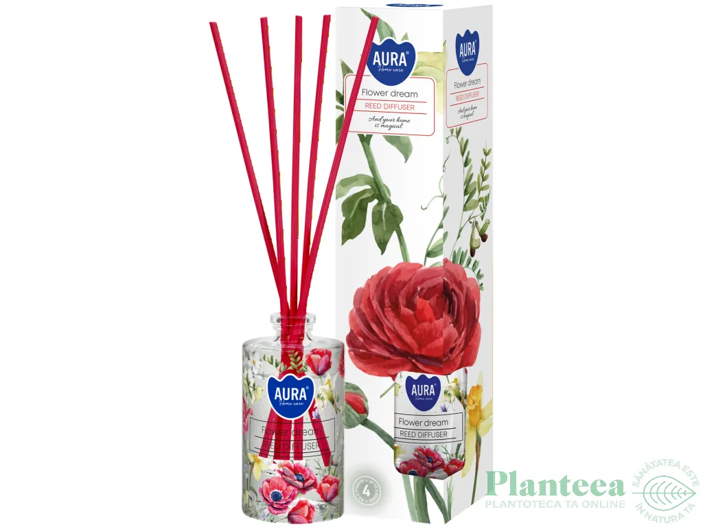 Odorizant difuzor cu 5betisoare Flower Dream 45ml - AURA