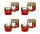 Set 4x Lumanari parfumate pahar imprimat 24h Christmas 100g - AURA