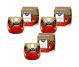 Set 3x Lumanari parfumate pahar imprimat 24h Christmas 100g - AURA