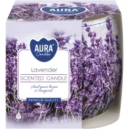 Lumanare parfumata pahar imprimat 20h lavanda 100g - AURA